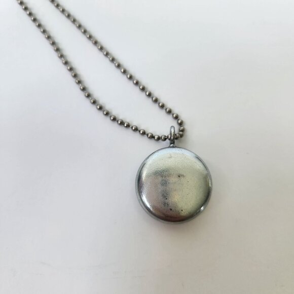 Recycled Magnetic Tree Pendant Locket Necklace Set Handmade Eco Friendly Nature - Picture 6 of 10